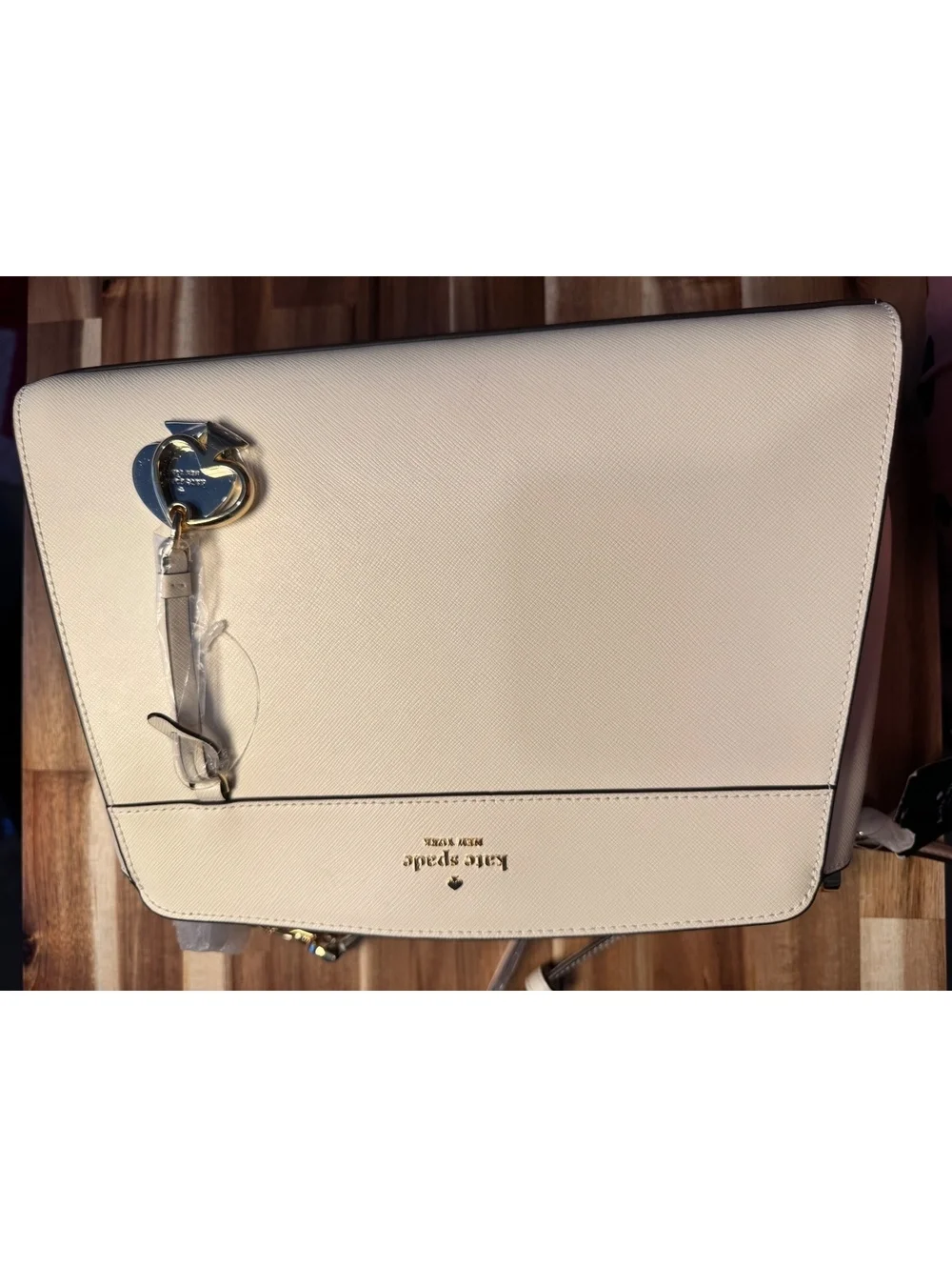 Kate Spade Madison Medium Satchel Meringue Saffiano Leather KK285 NWT